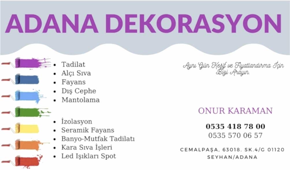 adana dekorasyon firması