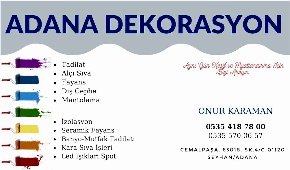 adana dekorasyon tadilatçısı